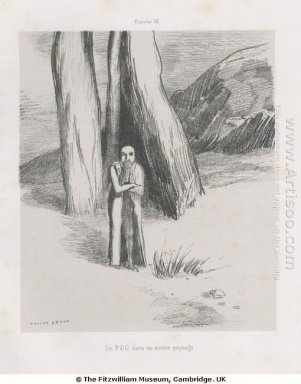A Madman In einer düsteren Landschaft 1885