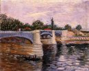 Die Seine mit dem Pont De La Grande Jette 1887