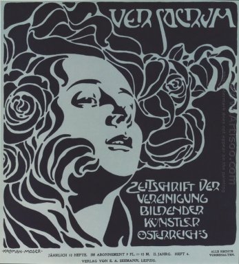 Menina S Cabeça Cover Design Ver Sacrum 204 1899 1899