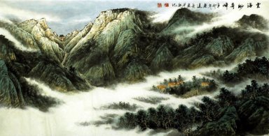 Gunung - Lukisan Cina