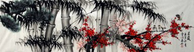 Bamboo (Tres Amigos de Invierno) - la pintura china