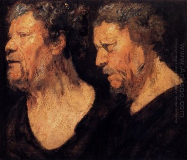 Twee Studies van het Hoofd van Abraham Grapheus 1621