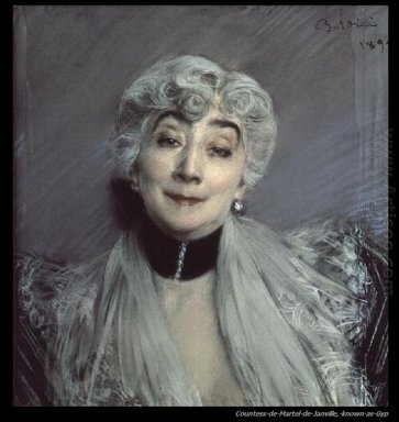 Porträt der Gräfin De Martel De Janville bekannt als Gyp 1850