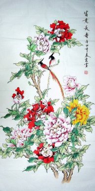 Pivoine - Peinture chinoise