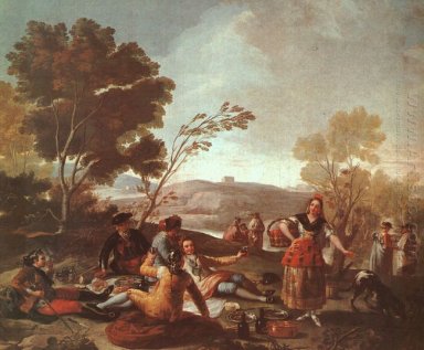 Picknicken aan de oevers van de Manzanares 1776