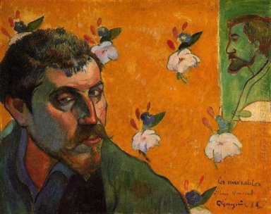 självporträtt tillägnad Vincent Van Gogh les mis