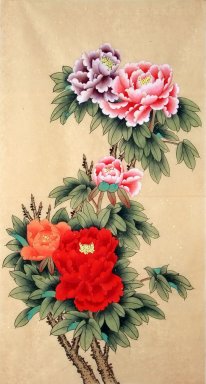 Pivoine - Peinture chinoise