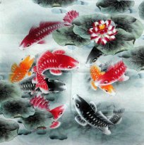 Fish - pittura cinese