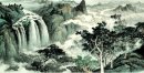 Wasserfall - Chinesische Malerei