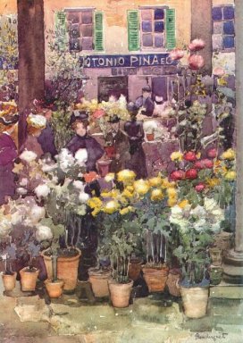 Italienische Blumenmarkt 1898