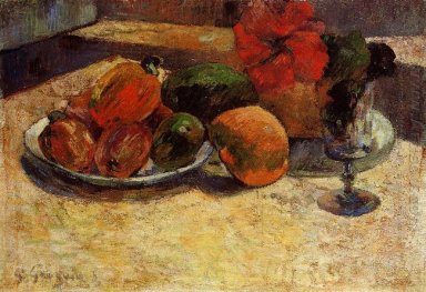 Bodegón con mangos y los hibiscos 1887
