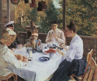 En la mesa del té 1888