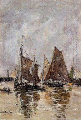 Trouville Sardine Kapal Mendapatkan Berlangsung 1894