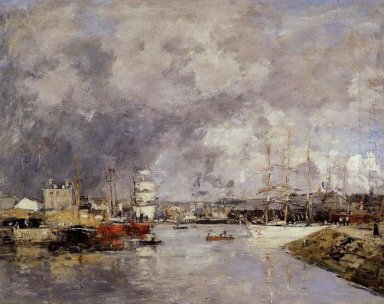 O porto de Dieppe 1888