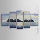 Hand-painted Landscape Oil Painting - Set of 5