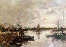 Den spanska Quay I Rotterdam Sun 1879