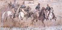 Los cazadores d'' Afrique durante la Guerra de Crimea de 1854