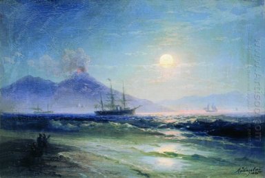 De Baai van Napels bij nacht 1895