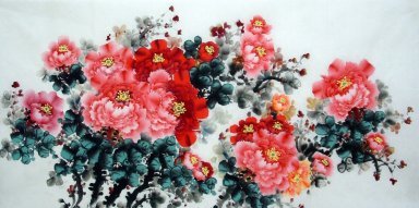 Pivoine - Peinture chinoise