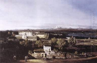 Blick von der Villa Cagnola Am Gazzada Nevarese 1744