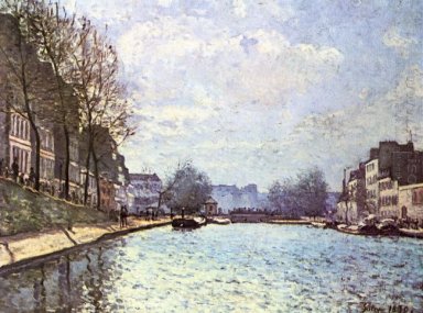 Blick auf den Canal Saint Martin 1870