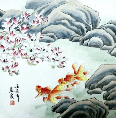 Fish - Peinture chinoise