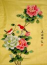 Pivoine & Birds - Peinture chinoise