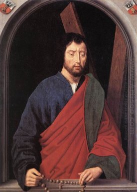 St Andrew Linkervleugel Van Een tweeluik Achteruit 1490