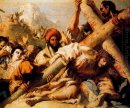 Christus'' s Fall auf dem Weg nach Golgatha