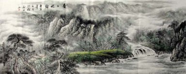 Waterval - Chinees schilderij