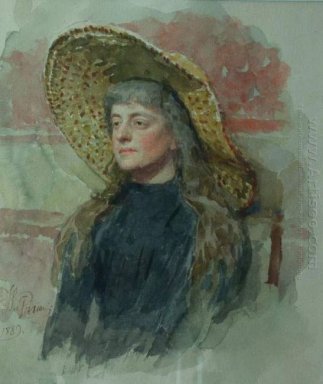Portret van E Zvantseva 1889