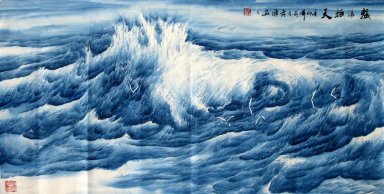 Mer - Peinture chinoise