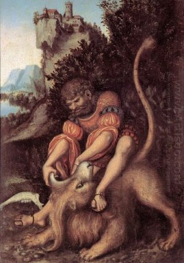 Samson de la battre avec le Lion 1525
