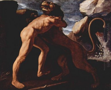 Hércules lucha con el león de Nemea 1634