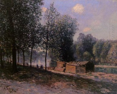 Cabine dal fiume mattina loing 1896