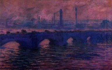 Pont de Waterloo nuageux Météo 2 1901