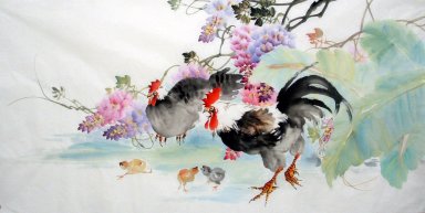 Cock - Peinture chinoise