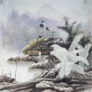 Una casa de campo - la pintura china
