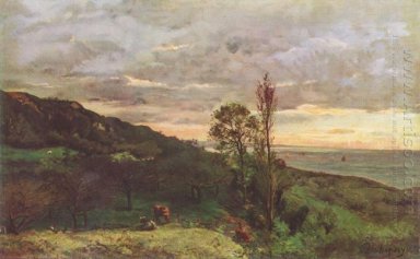 Пейзаж Рядом Villerville 1873