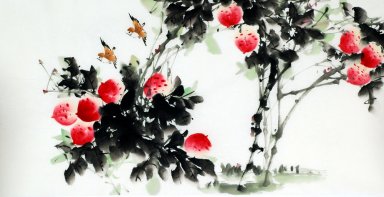 Peach - Peinture chinoise