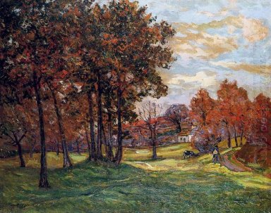 Paysage d\'automne à Goulazon 1900