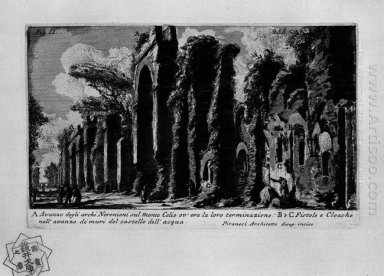 O Antiguidades Roman T 1 Placa Xxiv Nero S Aqueduto 1756