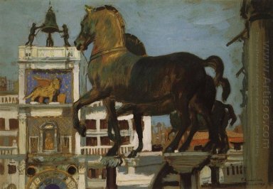 Pferde von San Marco in Venedig 1907