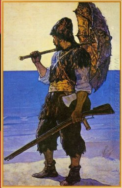 Robinson Crusoe Ilustrasi
