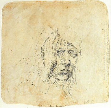 autorretrato con una envoltura de 1492