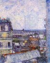 View From Vincent S quarto no Rue Lepic 1887