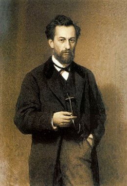 Retrato del artista Mikhail Konstantinovich Klodt 1871