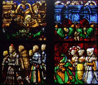Western blyinfattade fönster i The Stürzel Family Chapel