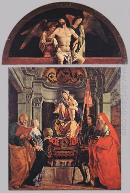 Madonna och barn med Sts Peter Christine Liberale Och Jerome 1