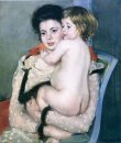 Reine Лефевр Проведение Обнаженная Baby, 1902